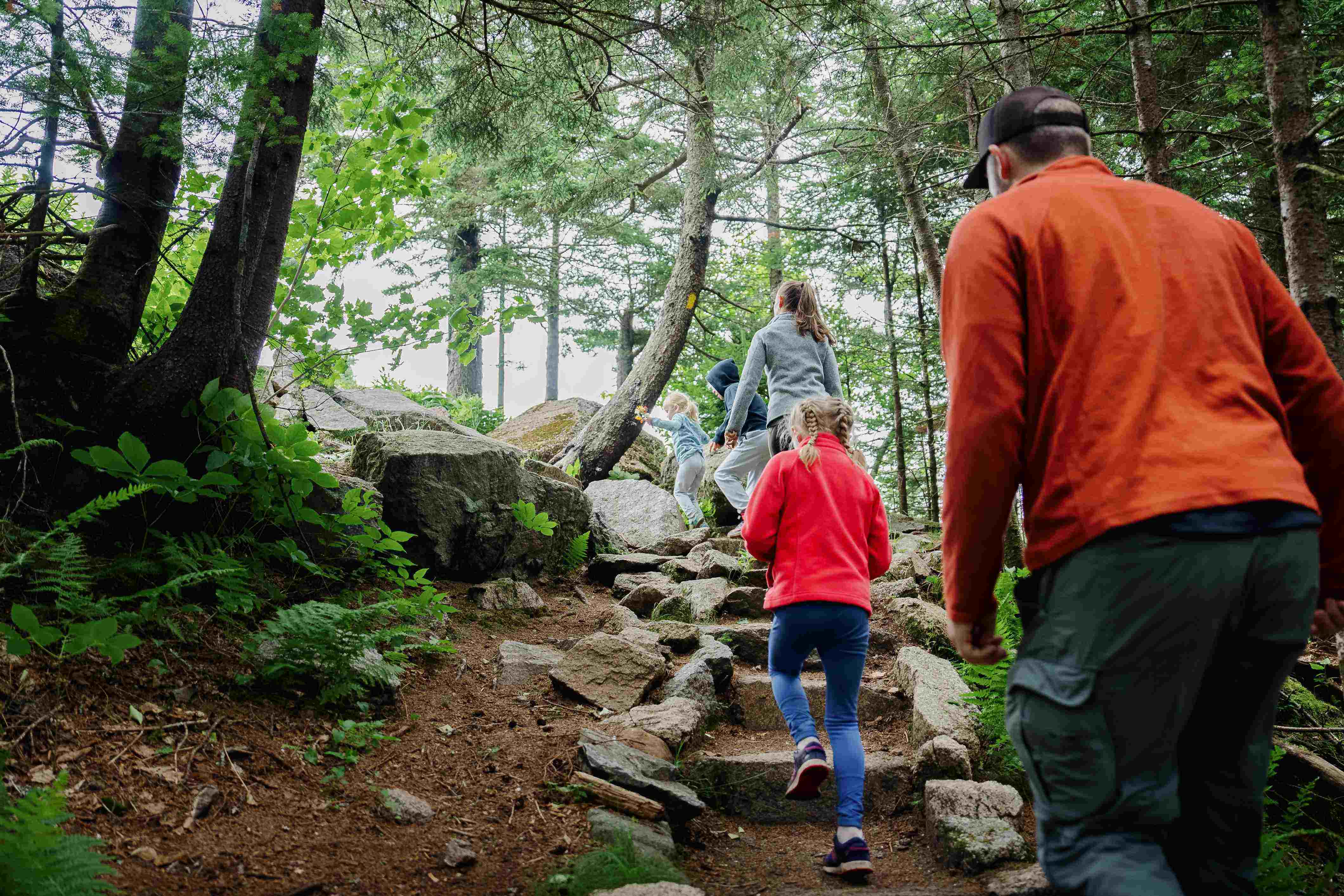 Family Hiking at Gunstock Mountain Resort