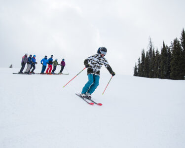 Adult ski lesson